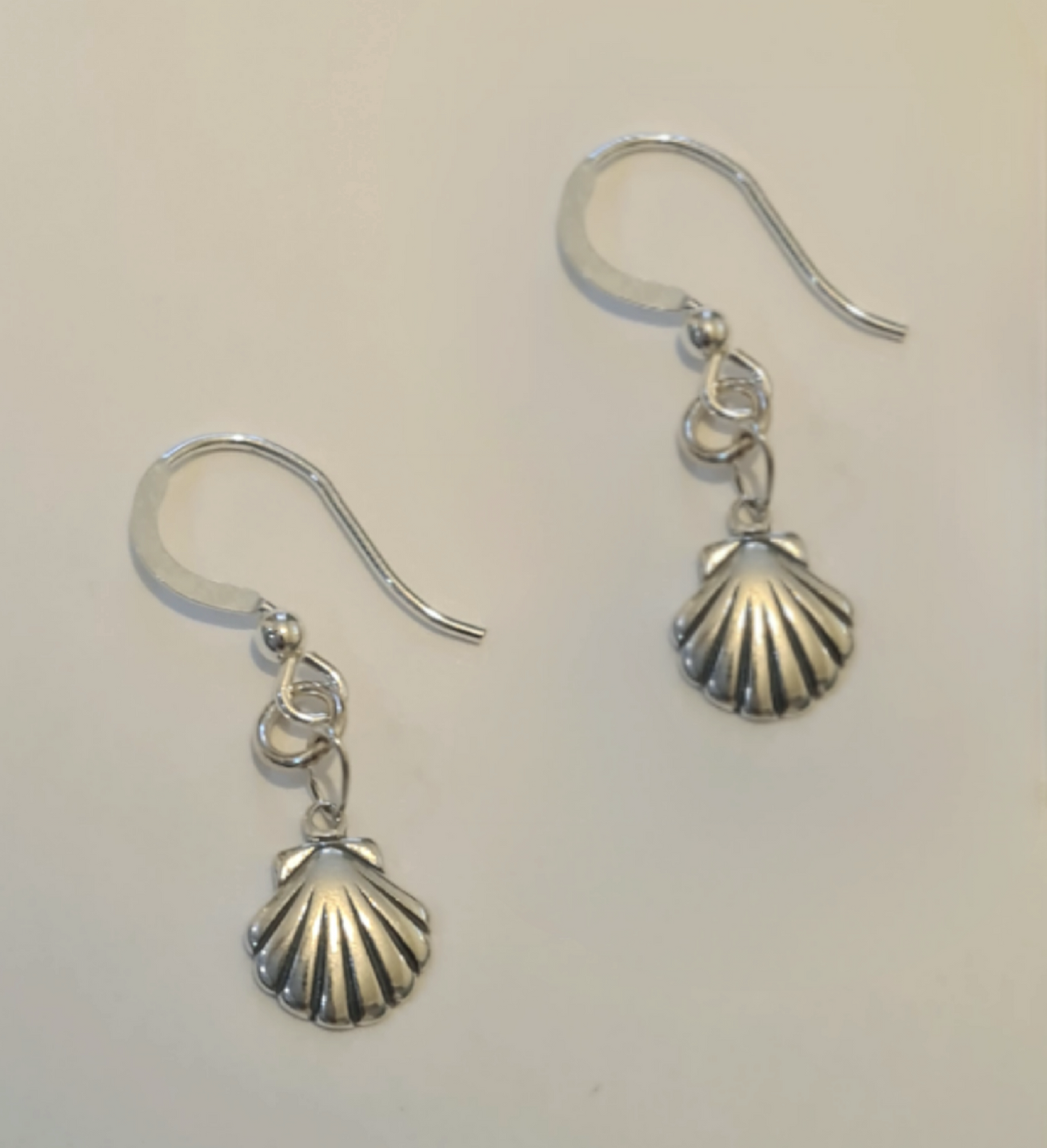Athena's Silver Scallop Shell Earrings