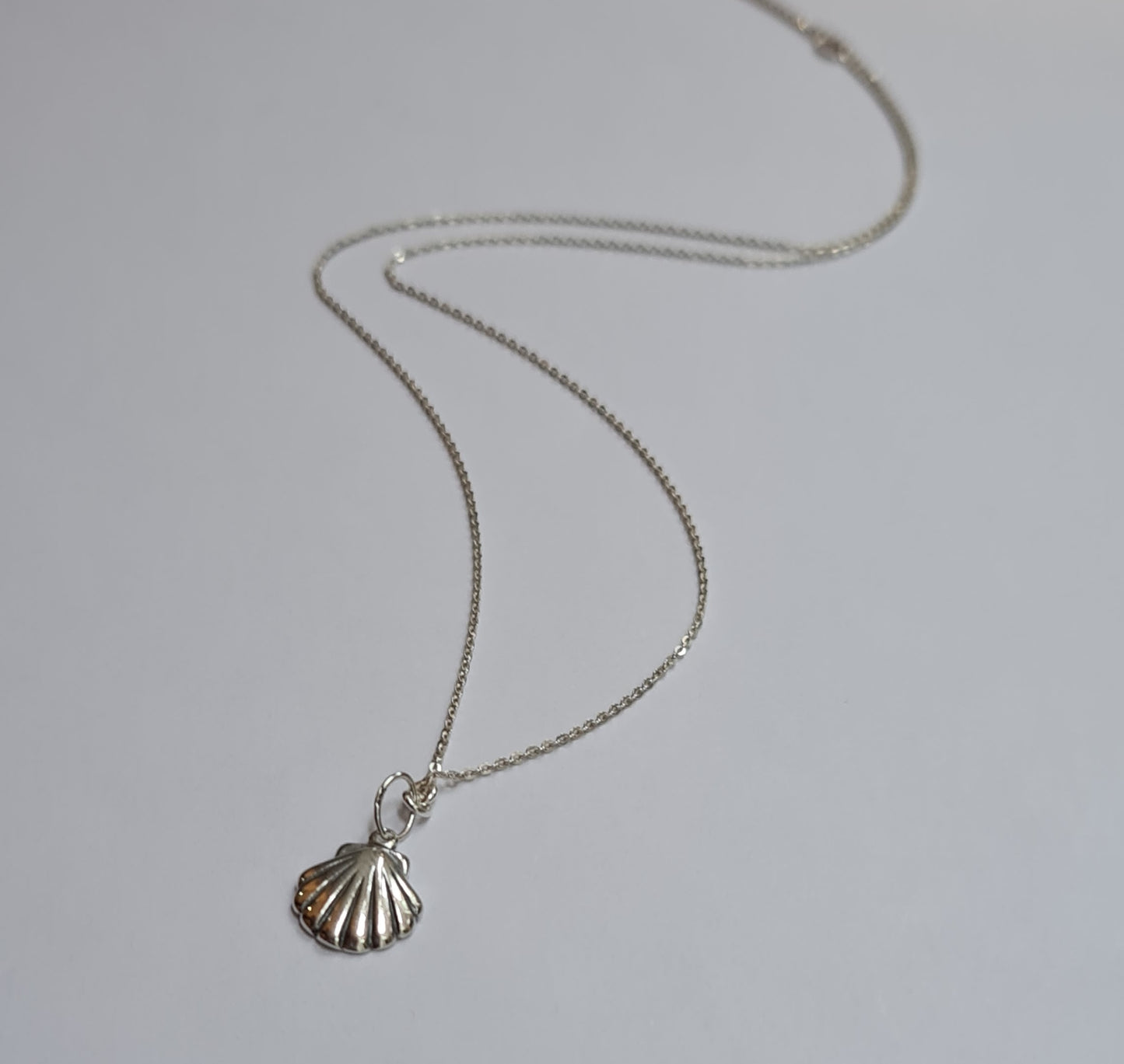 Athena's Silver Scallop Shell Pendant