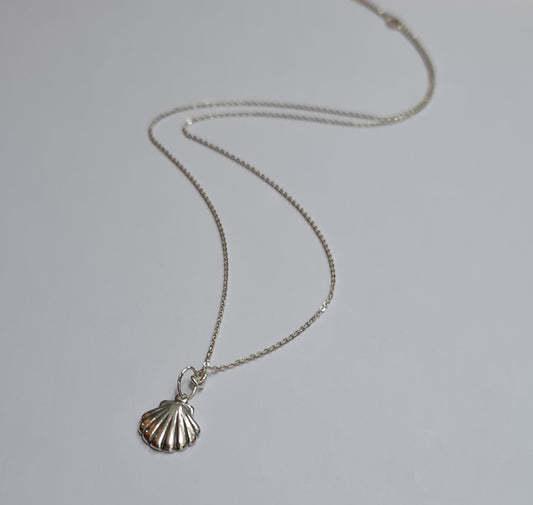 Athena's Silver Scallop Shell Pendant
