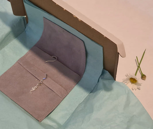 Athena's Silver Seahorse Earrings