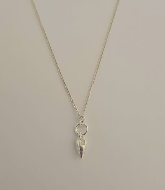 Athena's Silver Conch Shell Pendant