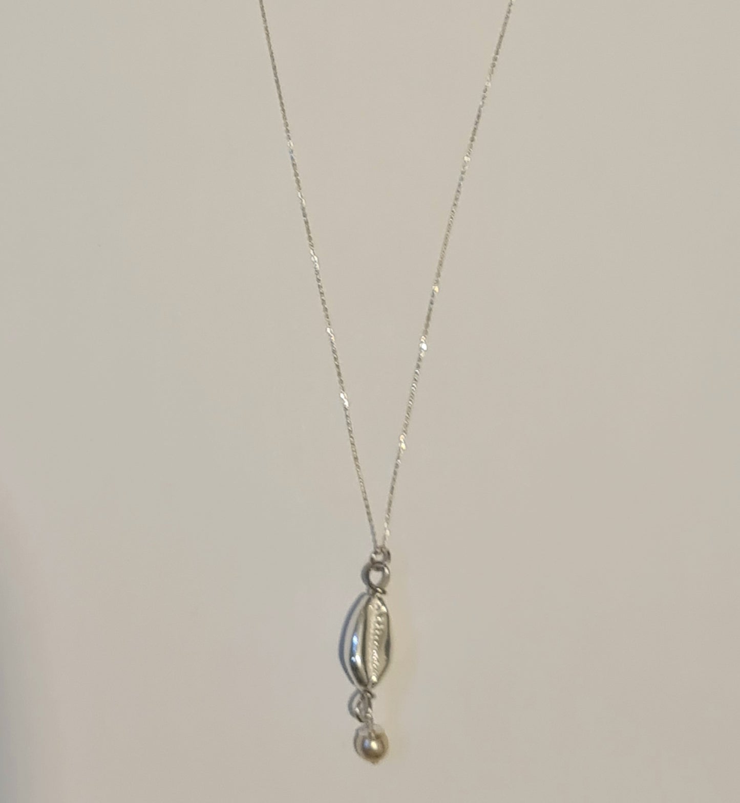 Athena's Silver Freshwater Pendant