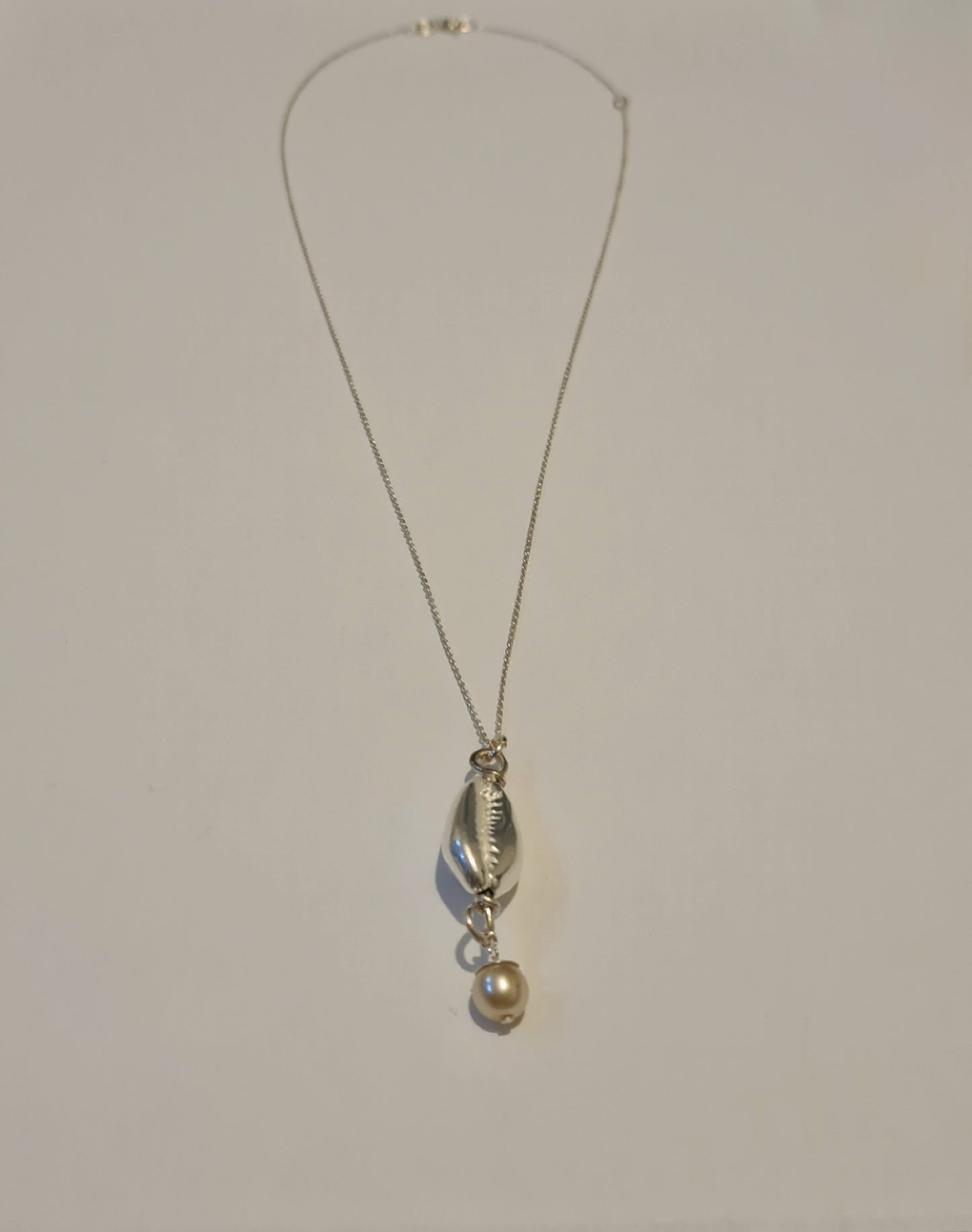 Athena's Silver Freshwater Pendant