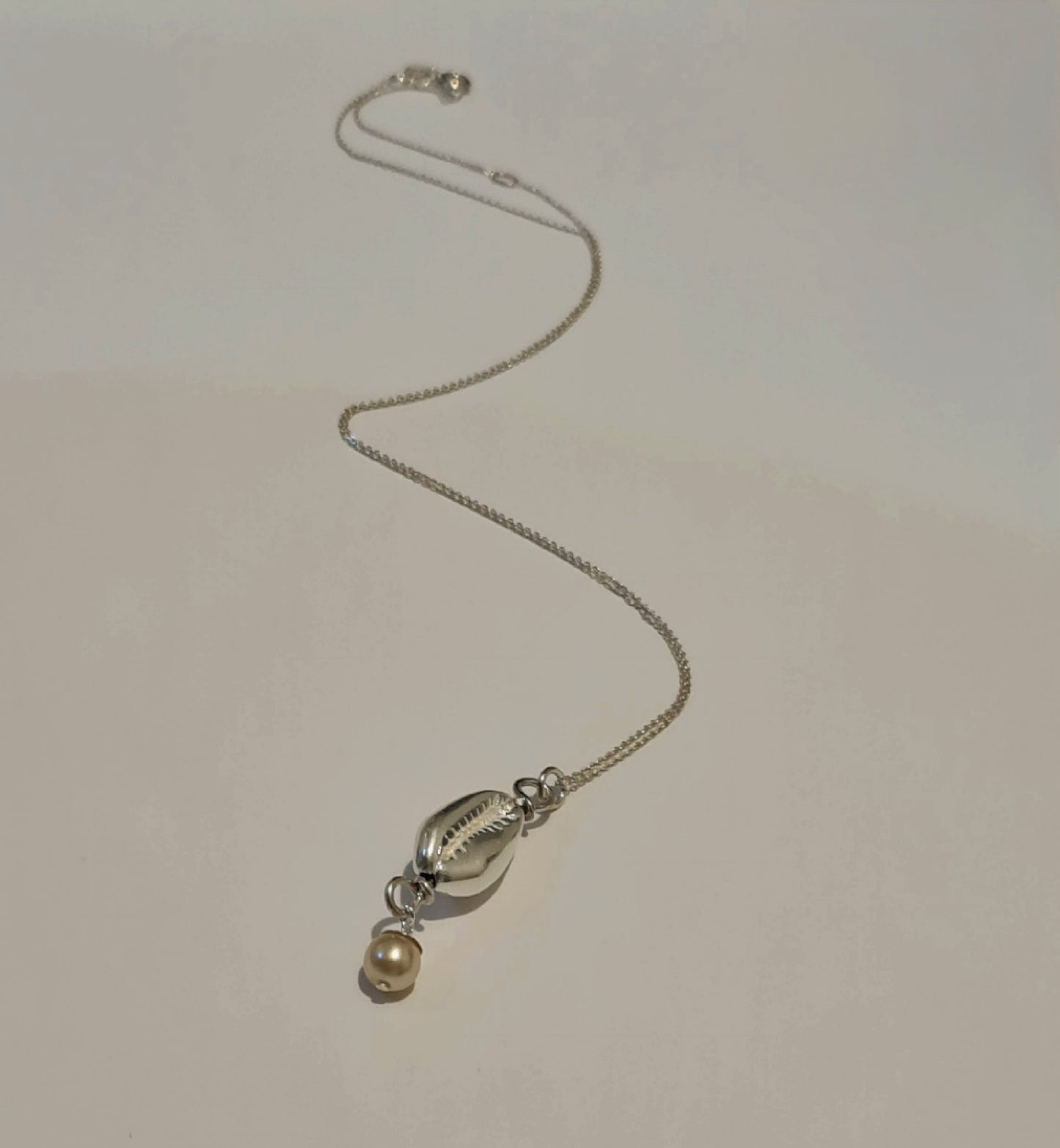 Athena's Silver Freshwater Pendant