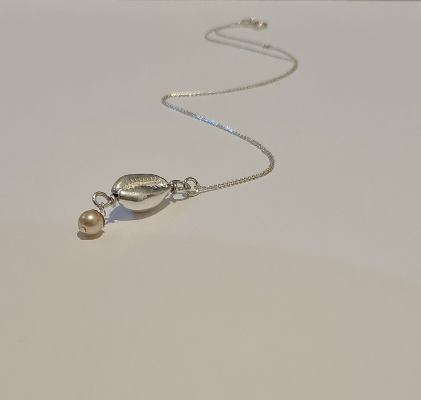 Athena's Silver Freshwater Pendant