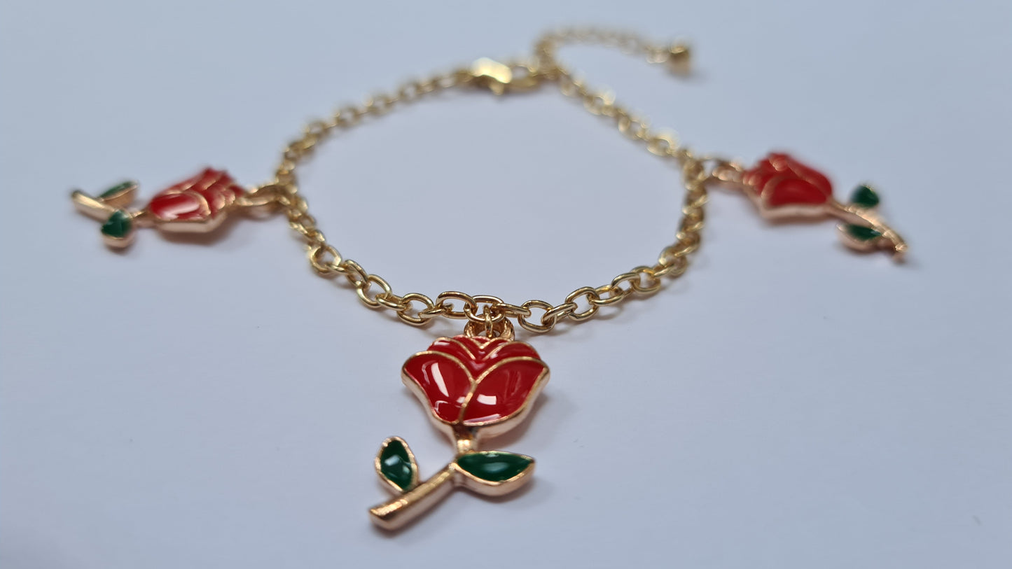 Alice's Falling Roses Bracelet