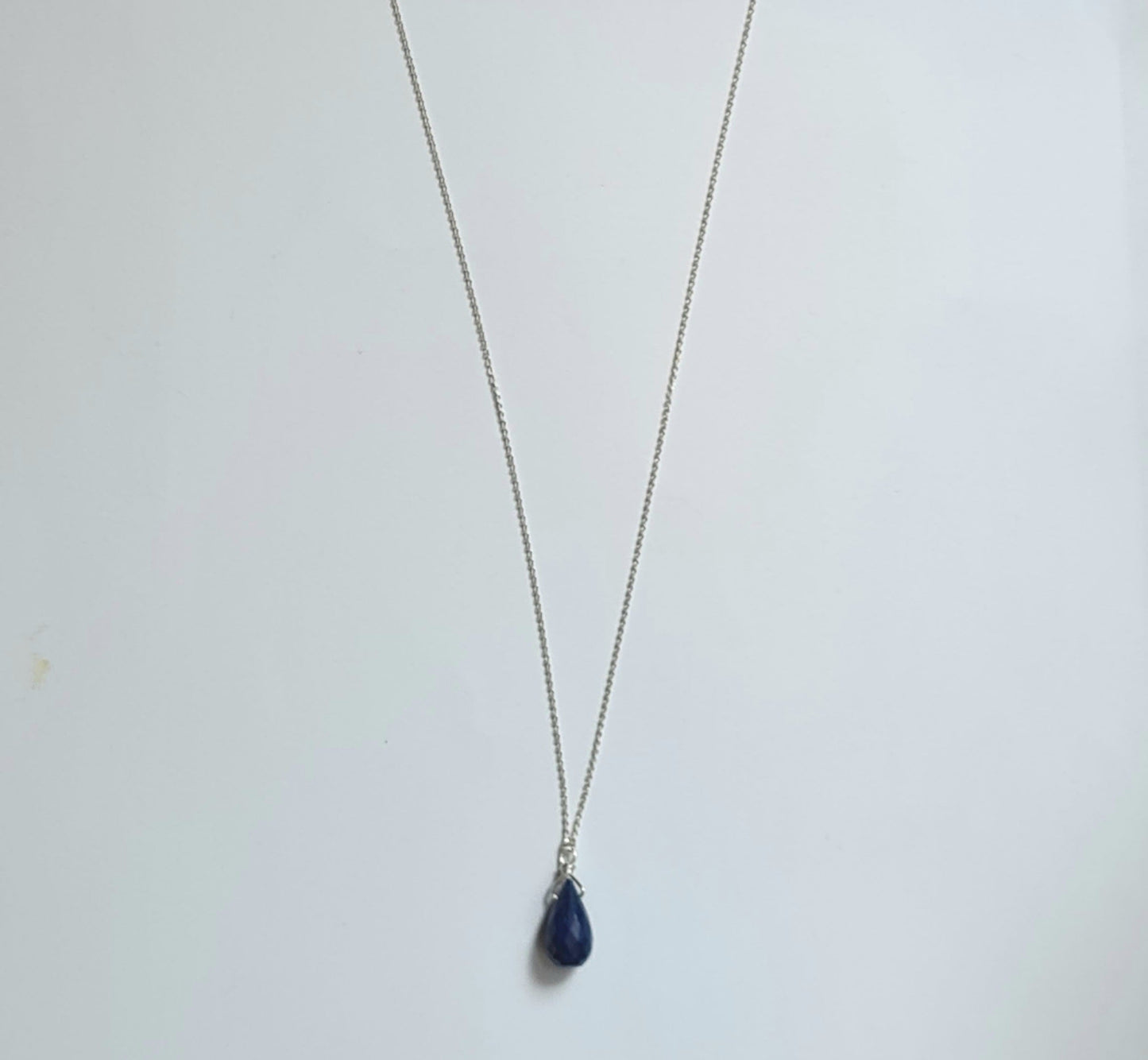 Oceanic Blue Lapis Lazuli Briolette Pendant