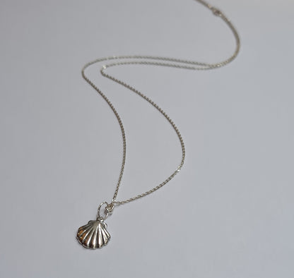 Athena's Silver Scallop Shell Pendant