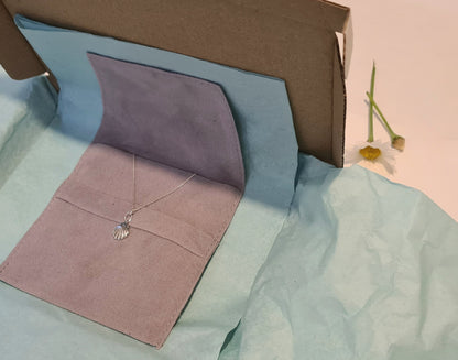 Athena's Silver Scallop Shell Pendant