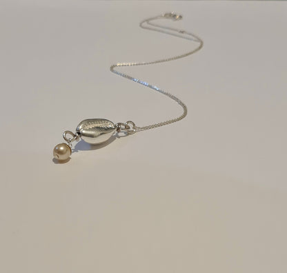 Athena's Silver Freshwater Pendant