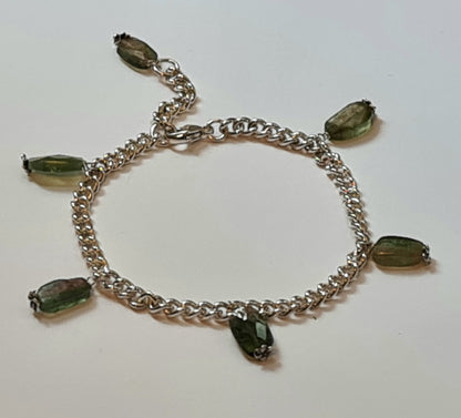 Oceanic Tourmaline Charm Bracelet