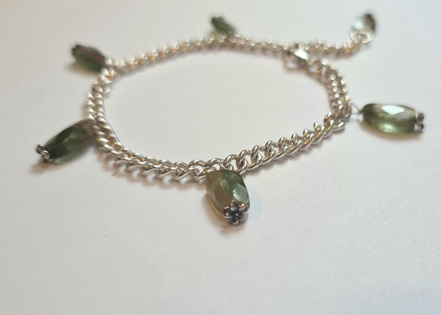 Oceanic Tourmaline Charm Bracelet