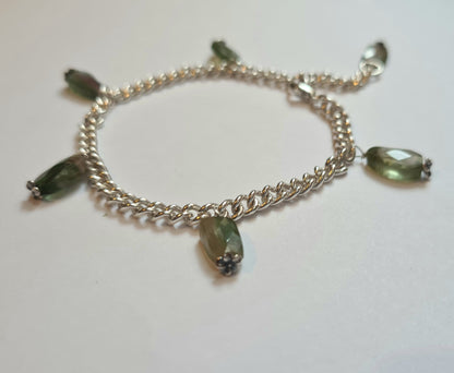 Oceanic Tourmaline Charm Bracelet