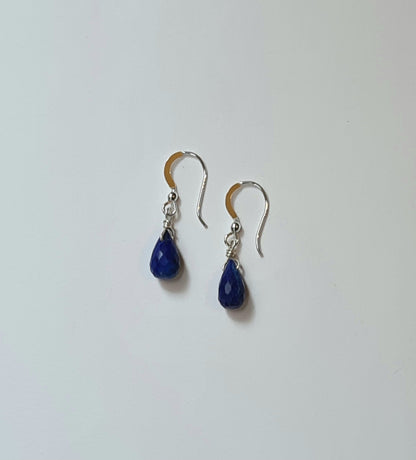 Oceanic Lapis Lazuli Briolette Earrings