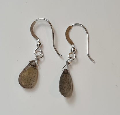 Oceanic Labradorite Briolette Earrings