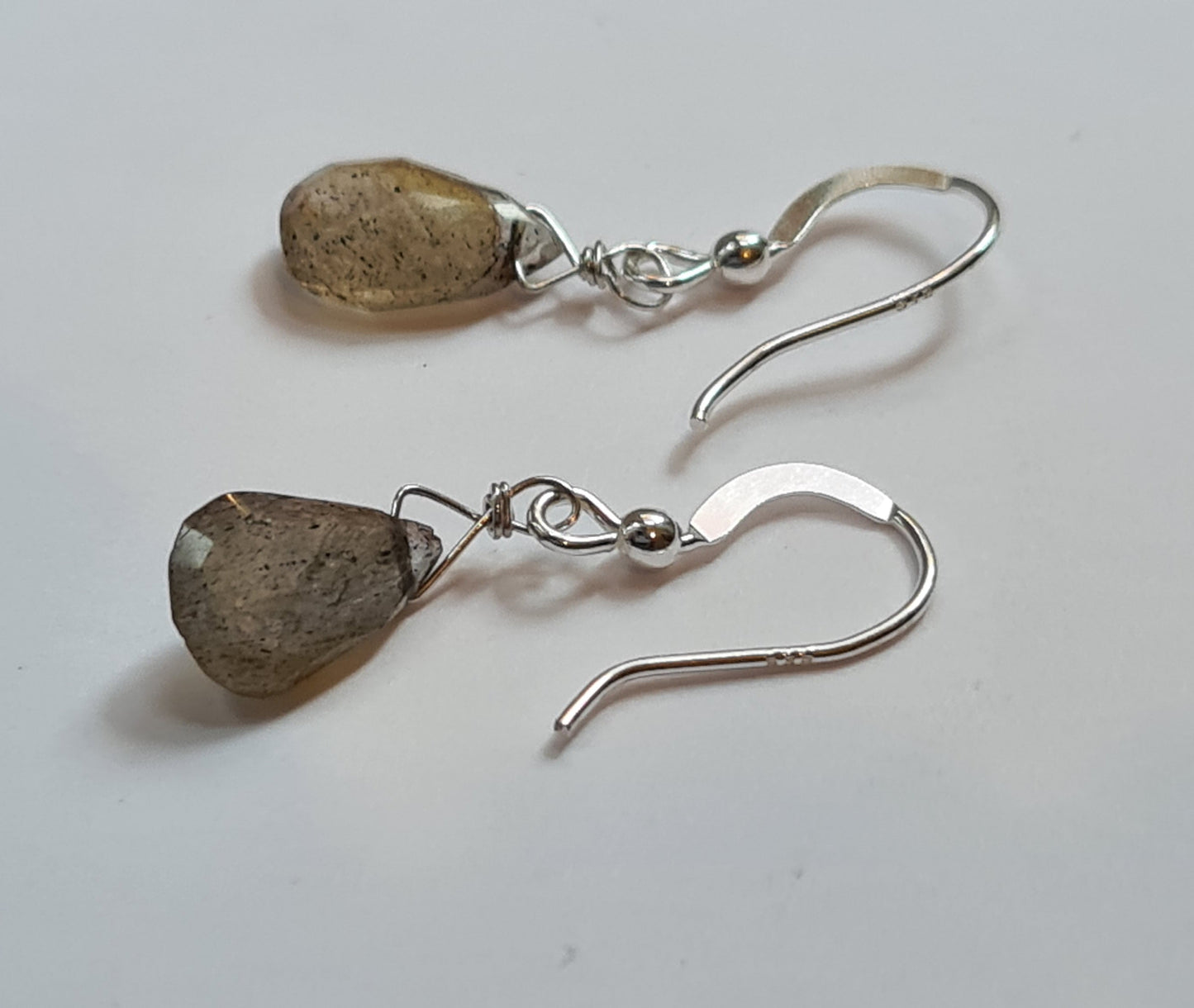 Oceanic Labradorite Briolette Earrings