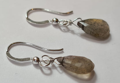 Oceanic Labradorite Briolette Earrings